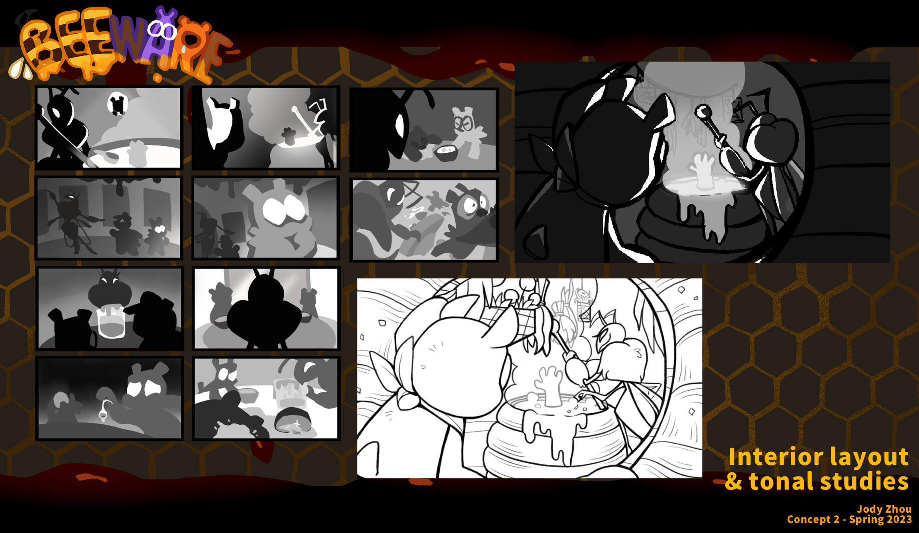 Interior Layout &amp; Tonal Studies